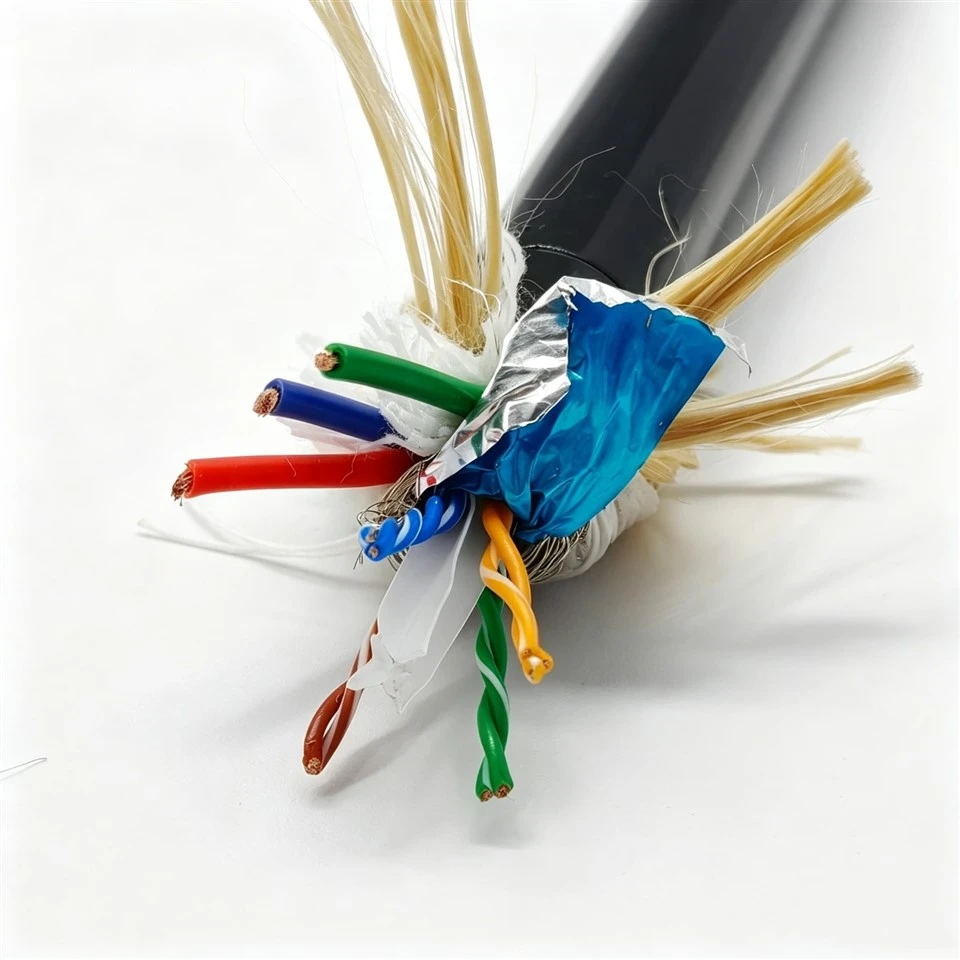Customized ROV Cable 3*0.75mm ²+STP CAT6,PE Insulation, Hydrolysis Resistant TPU Sheath With Shielding For Underwater Cameras suppliers